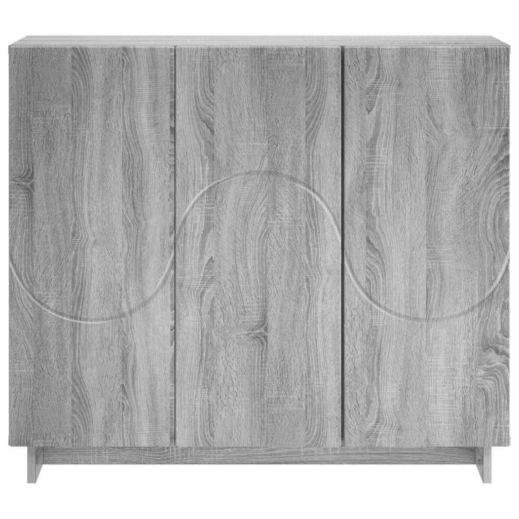 vidaXL Bufet Szary Sonoma 85,5 x 31 x 75 cm Materiał drewnopochodny