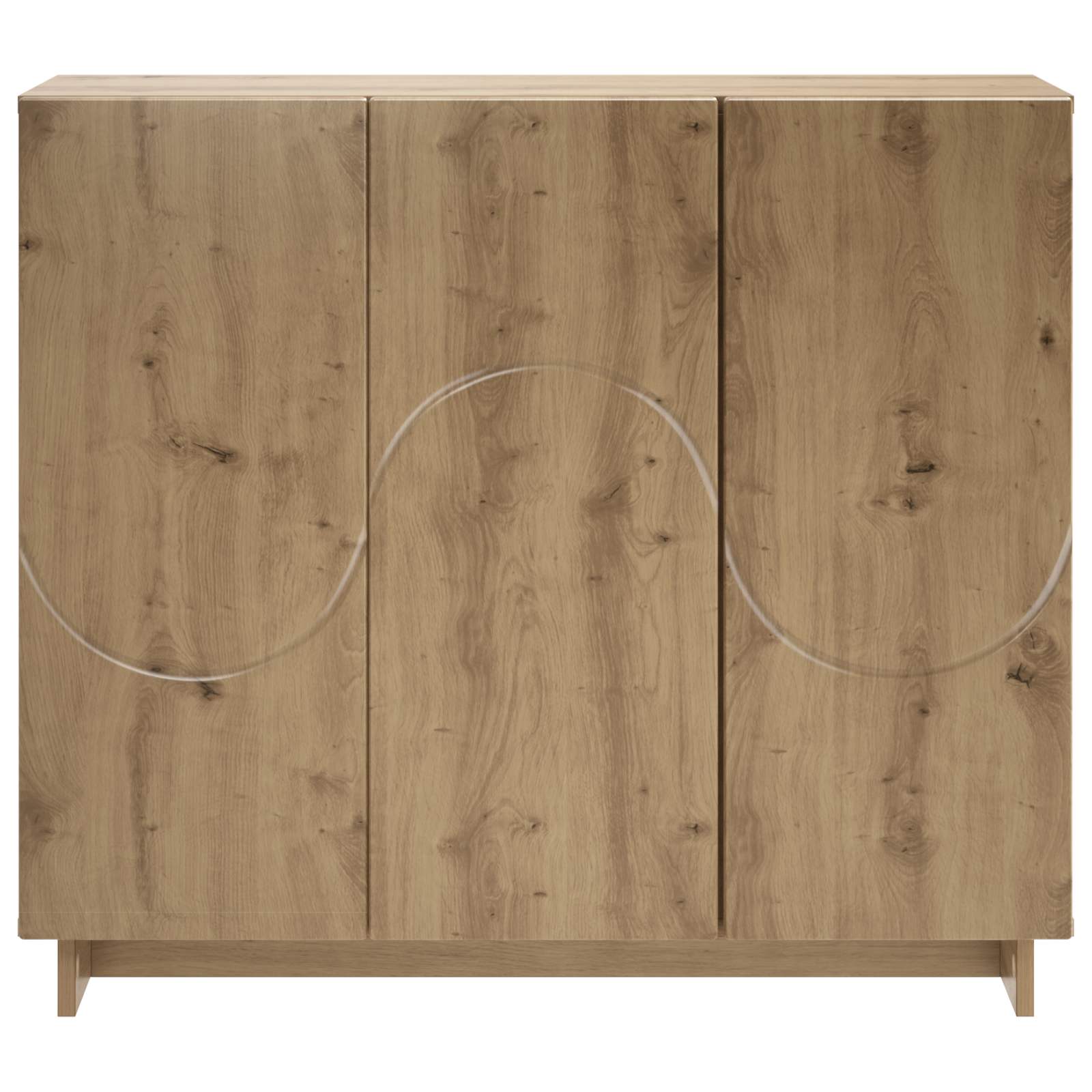 vidaXL Bufet Dąb artisan 85,5 x 31 x 75 cm Materiał drewnopochodny