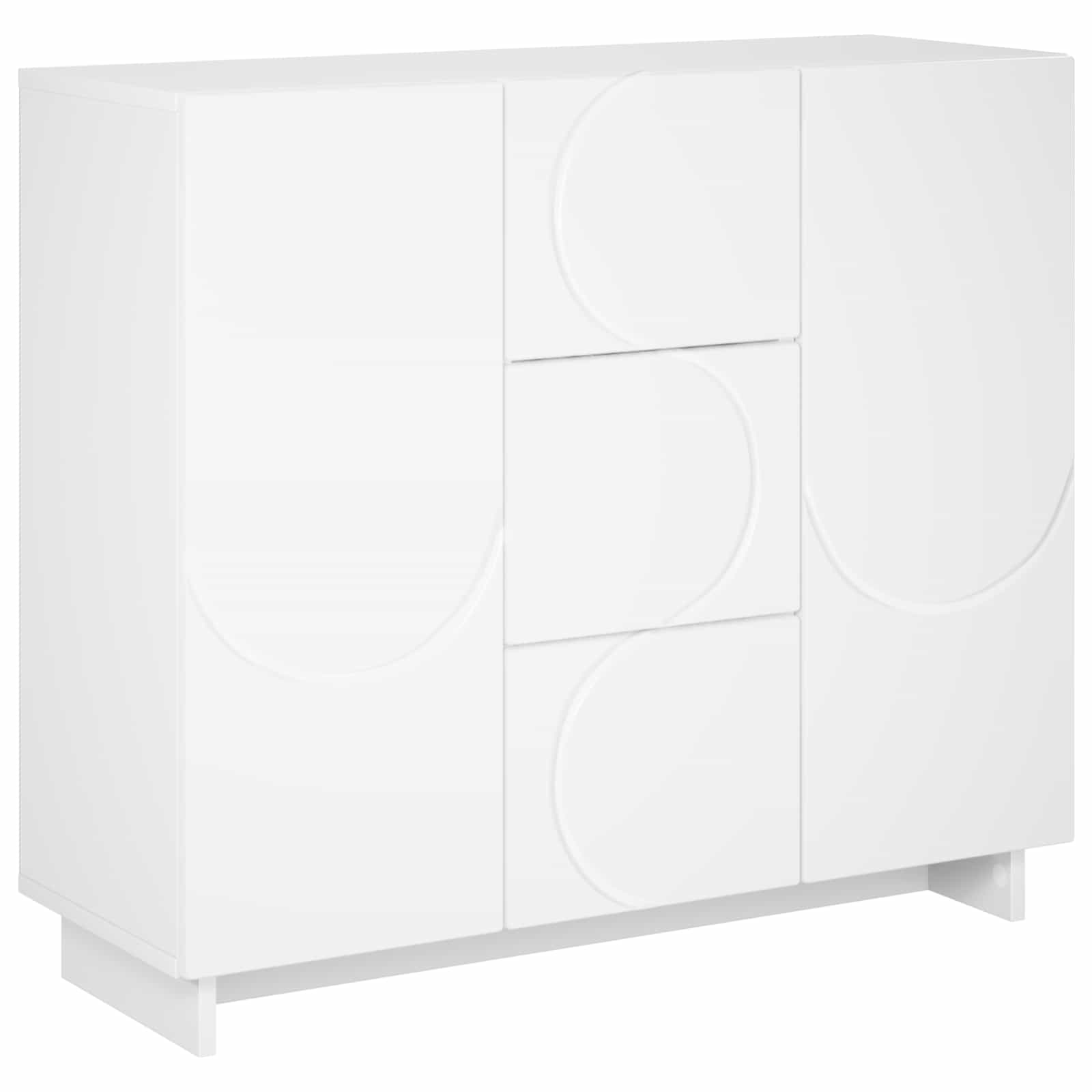 vidaXL Bufet Biały 85,5 x 31 x 75 cm Drewno inżynieryjne