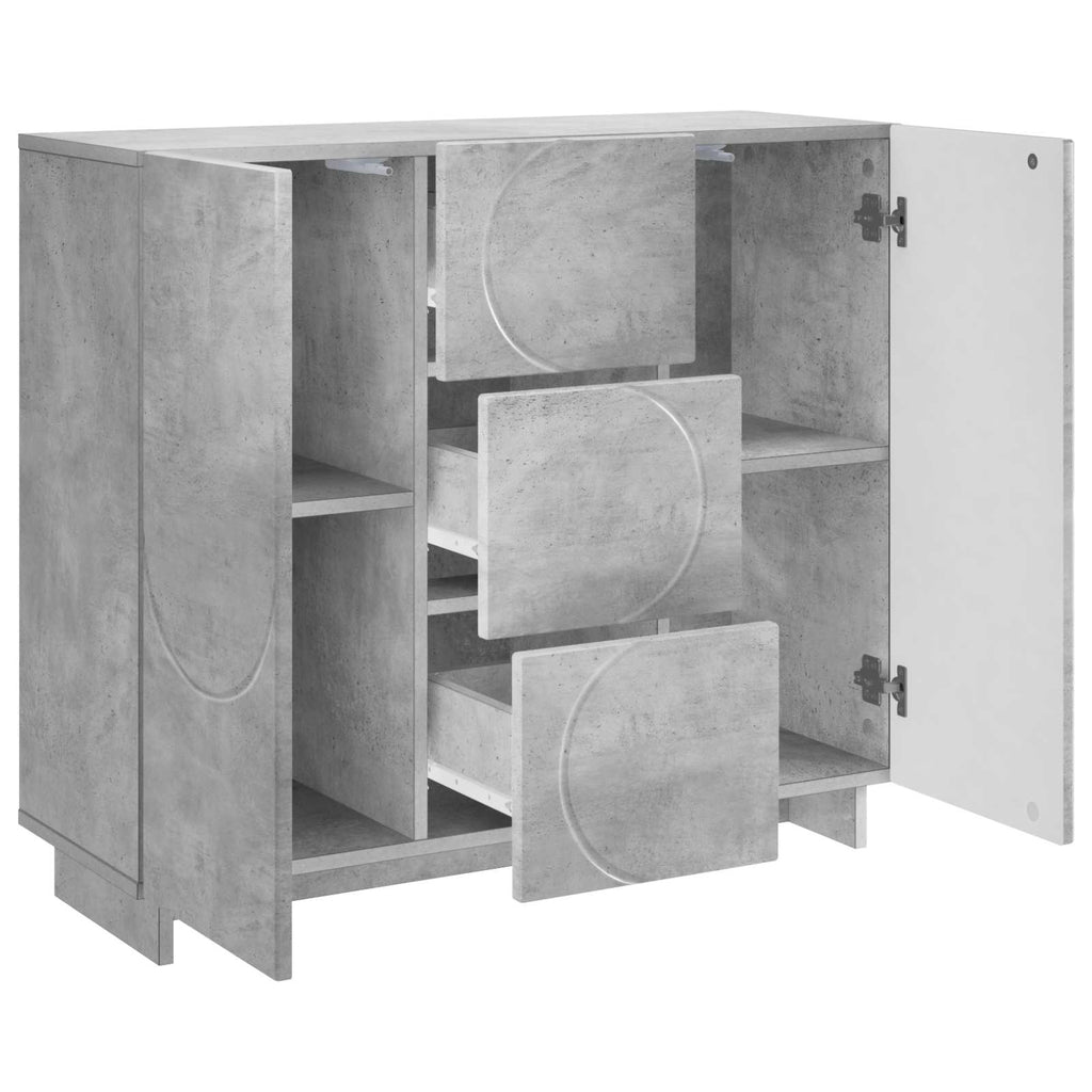 vidaXL Bufet Betonowy szary 85,5 x 31 x 75 cm Drewno inżynieryjne