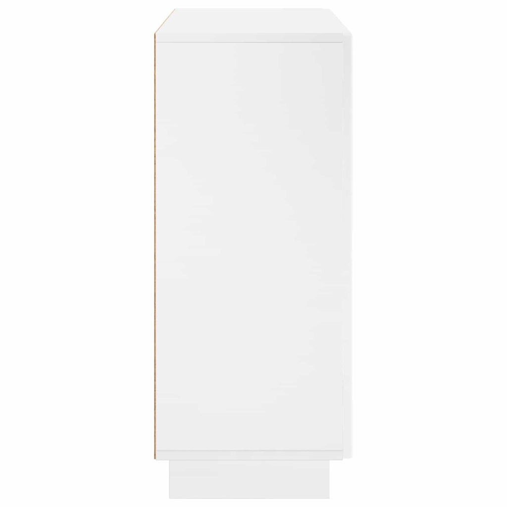 vidaXL Bufet Biały wysoki połysk 85,5 x 31 x 75 cm Drewno inżynieryjne