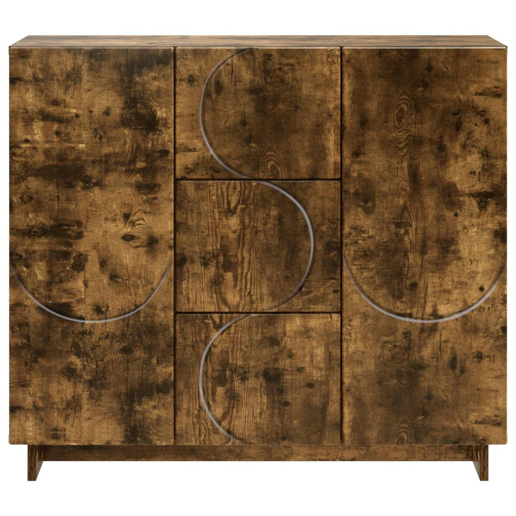 vidaXL Bufet Dąb wędzony 85,5 x 31 x 75 cm Drewno inżynieryjne