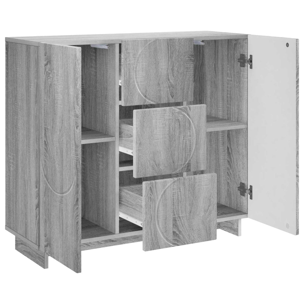 vidaXL Bufet Szary Sonoma 85,5 x 31 x 75 cm Drewno inżynieryjne