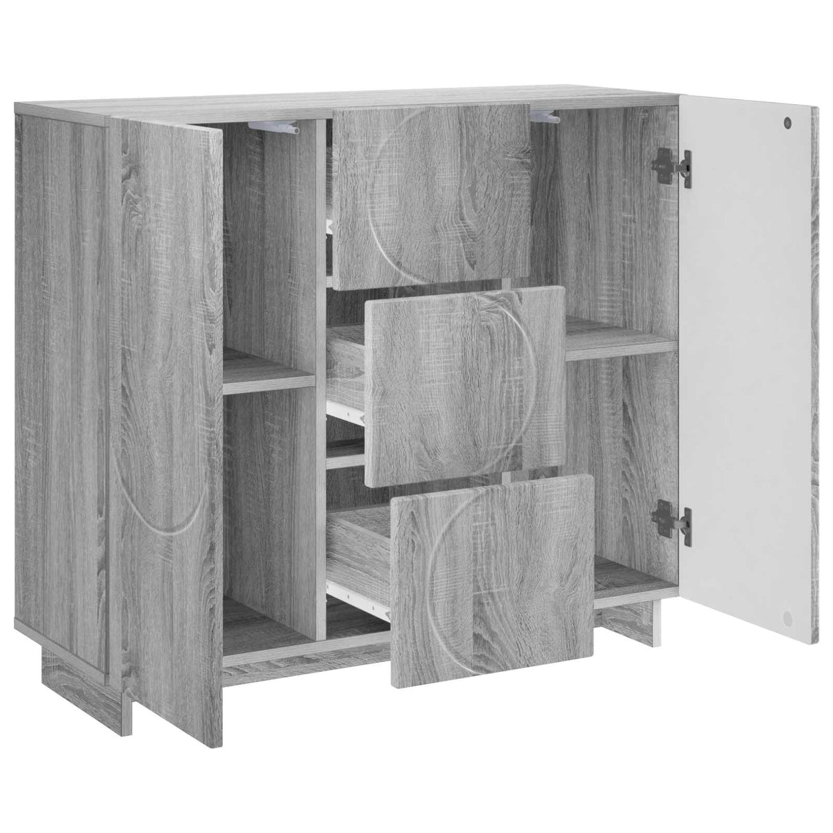vidaXL Bufet Szary Sonoma 85,5 x 31 x 75 cm Drewno inżynieryjne
