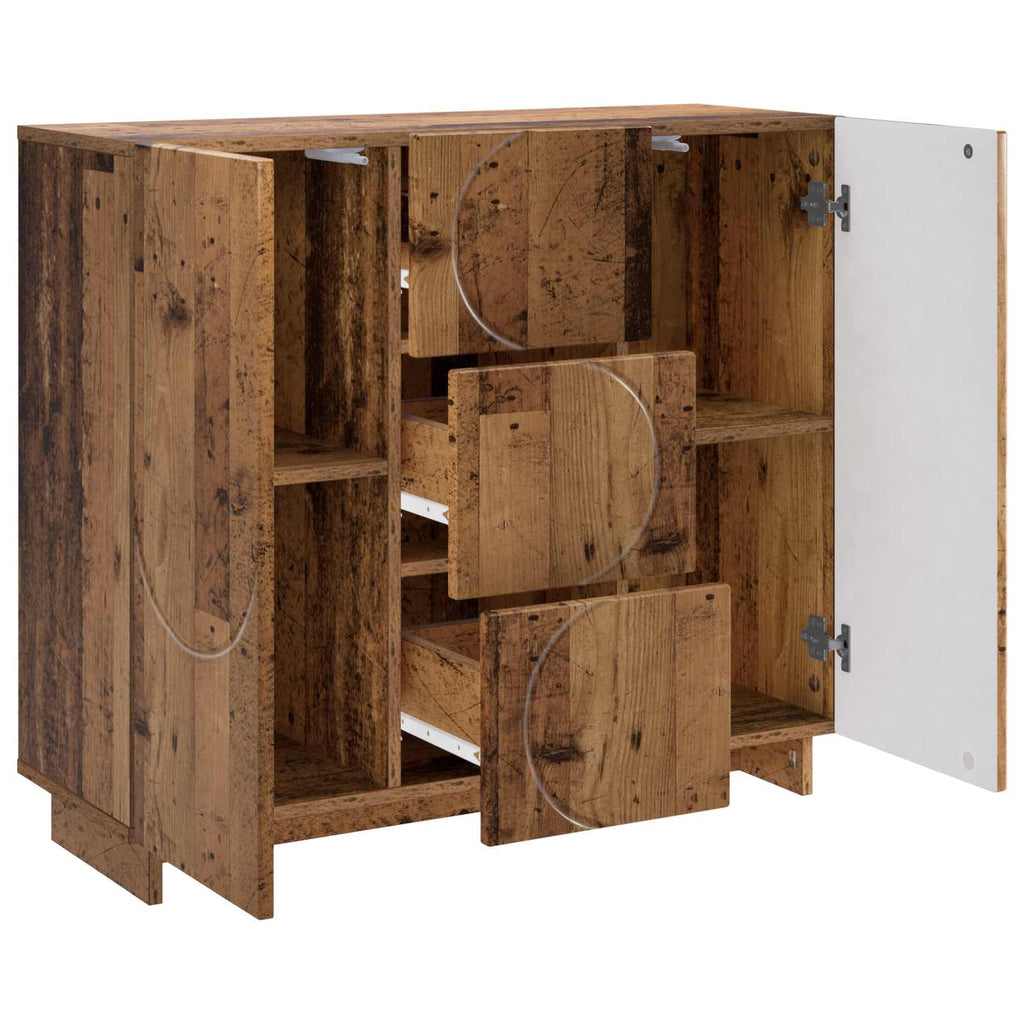vidaXL Bufet Stare drewno 85,5 x 31 x 75 cm Drewno inżynieryjne
