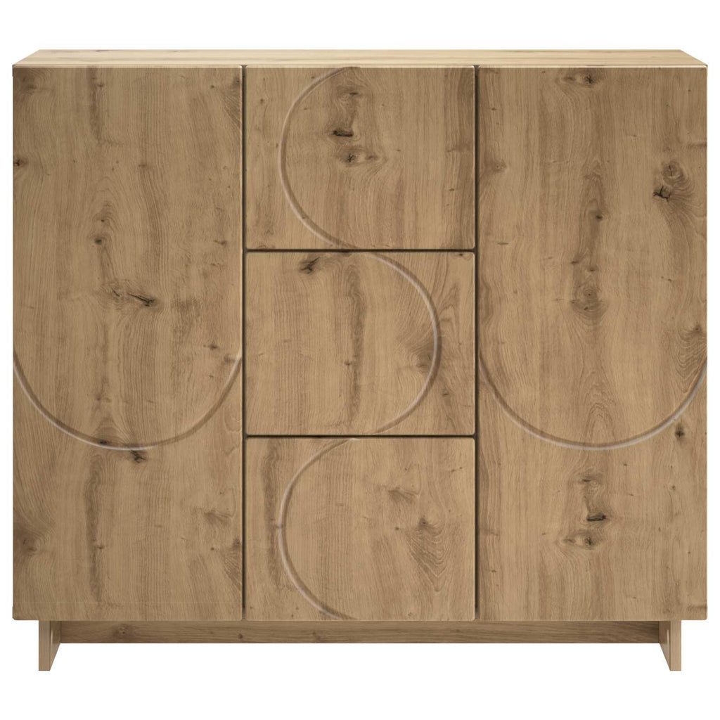 vidaXL Bufet Dąb artisan 85,5 x 31 x 75 cm Drewno inżynieryjne