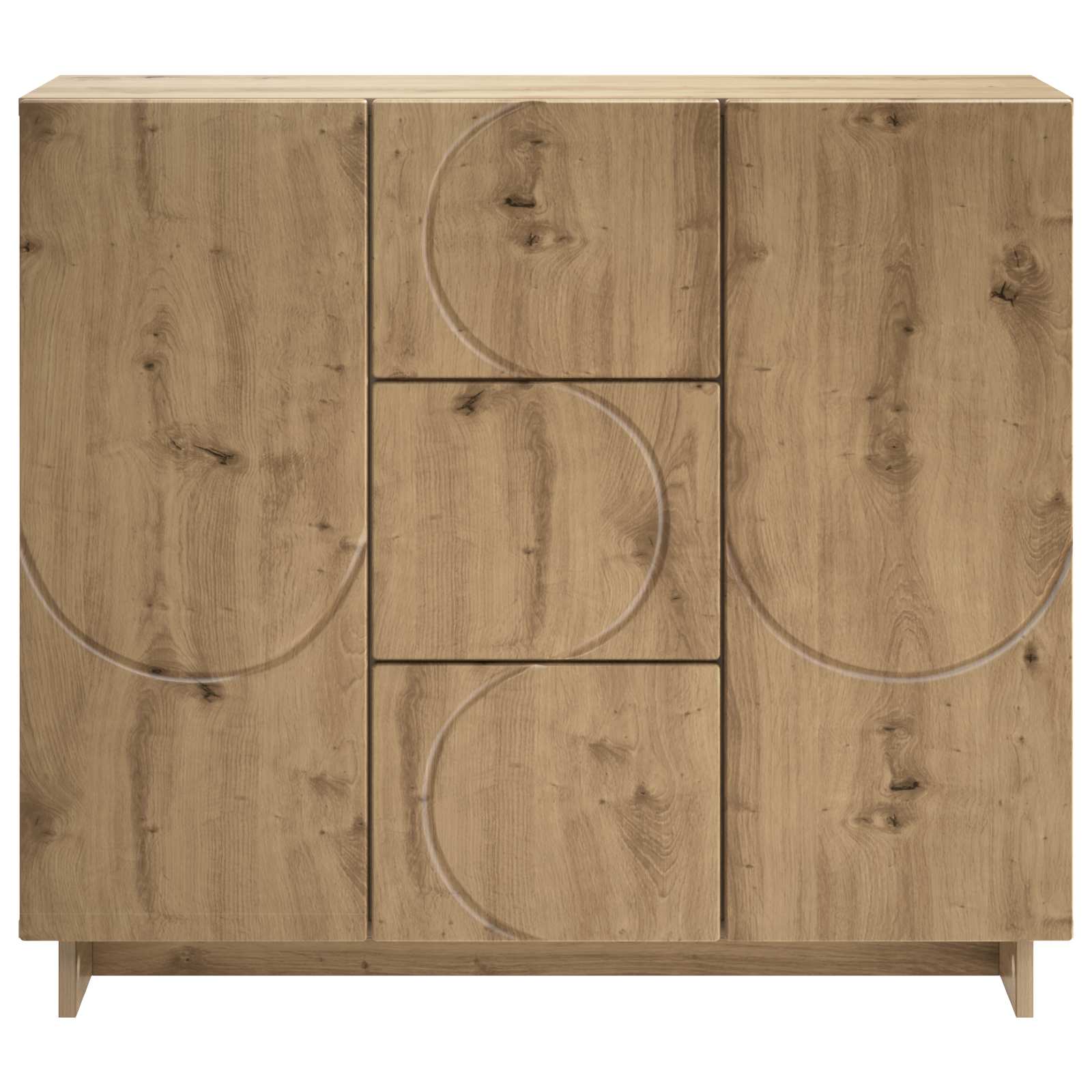 vidaXL Bufet Dąb artisan 85,5 x 31 x 75 cm Drewno inżynieryjne