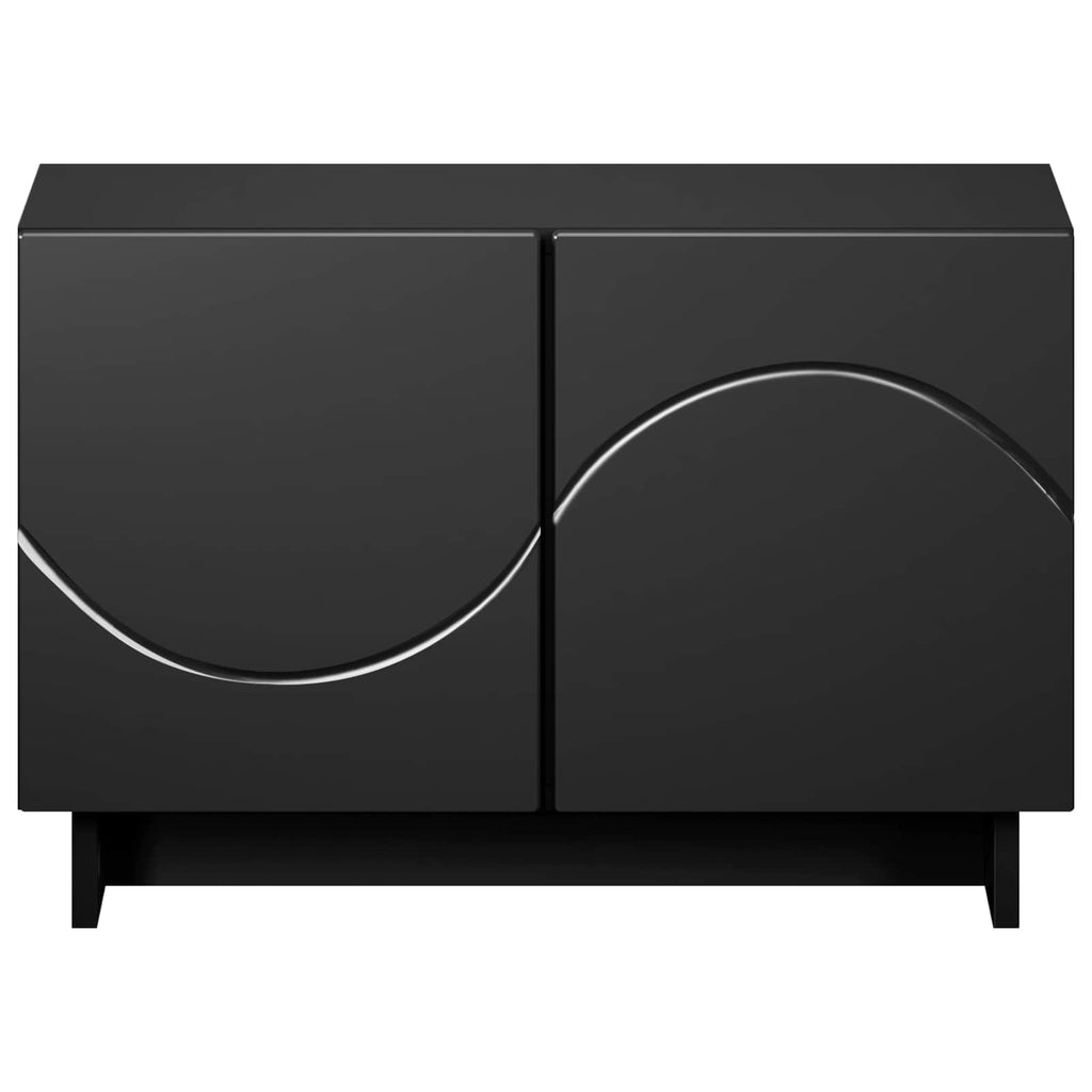 vidaXL szafka RTV 60 x 34.5 x 40 cm Czarny materiał drewnopochodny