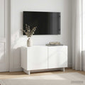 vidaXL szafka RTV 60 x 34.5 x 40 cm Biały wysoki połysk