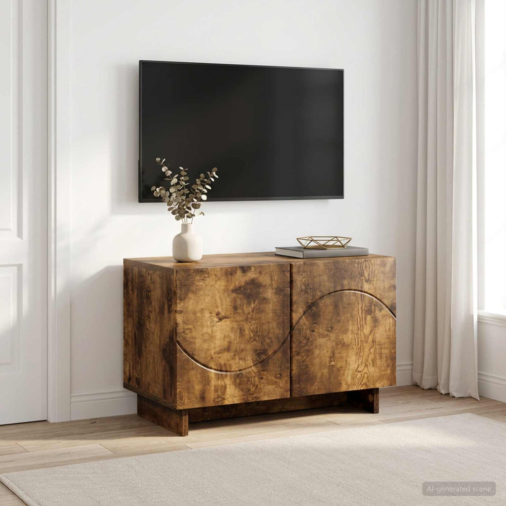 vidaXL szafka RTV 60 x 34.5 x 40 cm Dąb wędzony