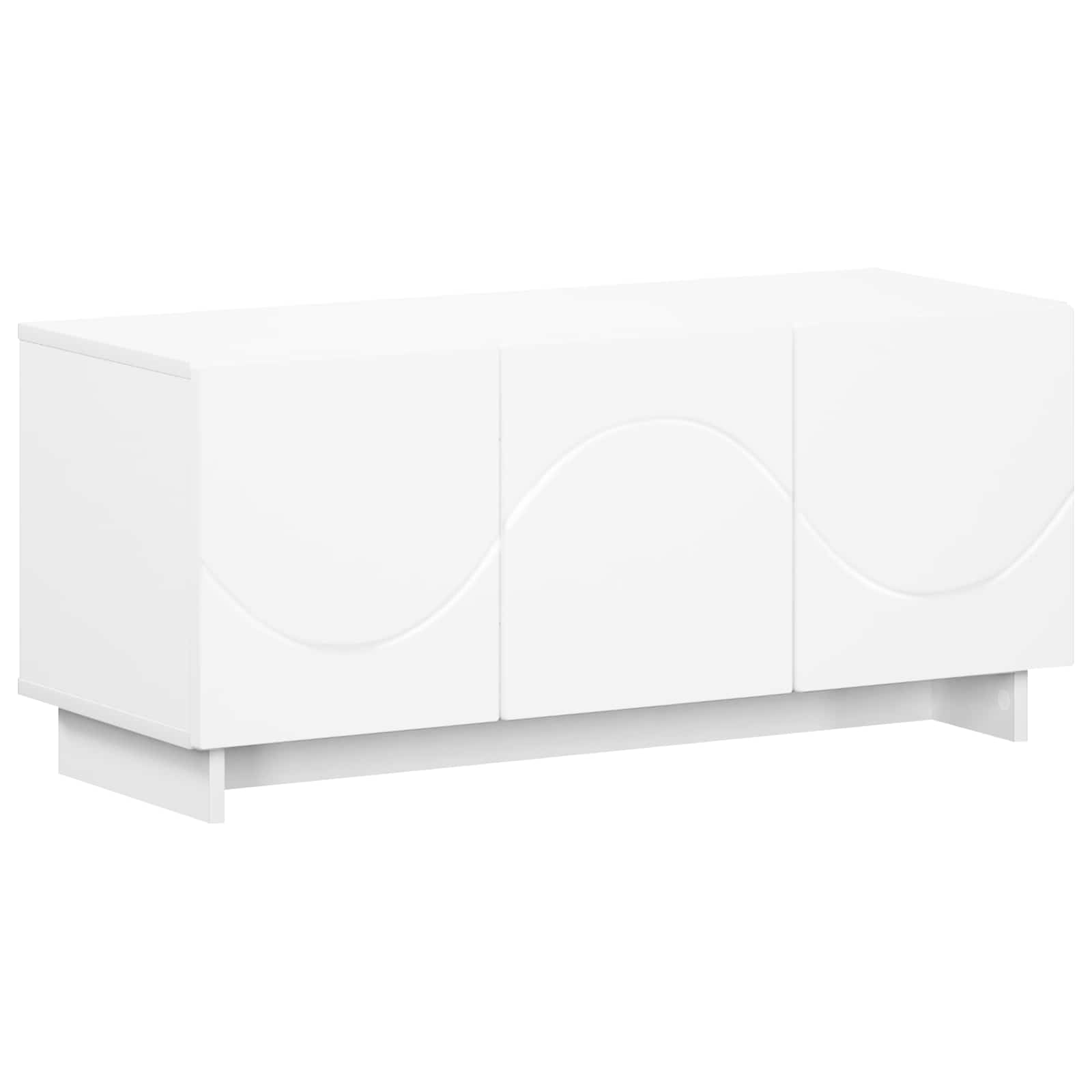 vidaXL szafka RTV 90 x 34.5 x 40 cm Biały materiał drewnopochodny