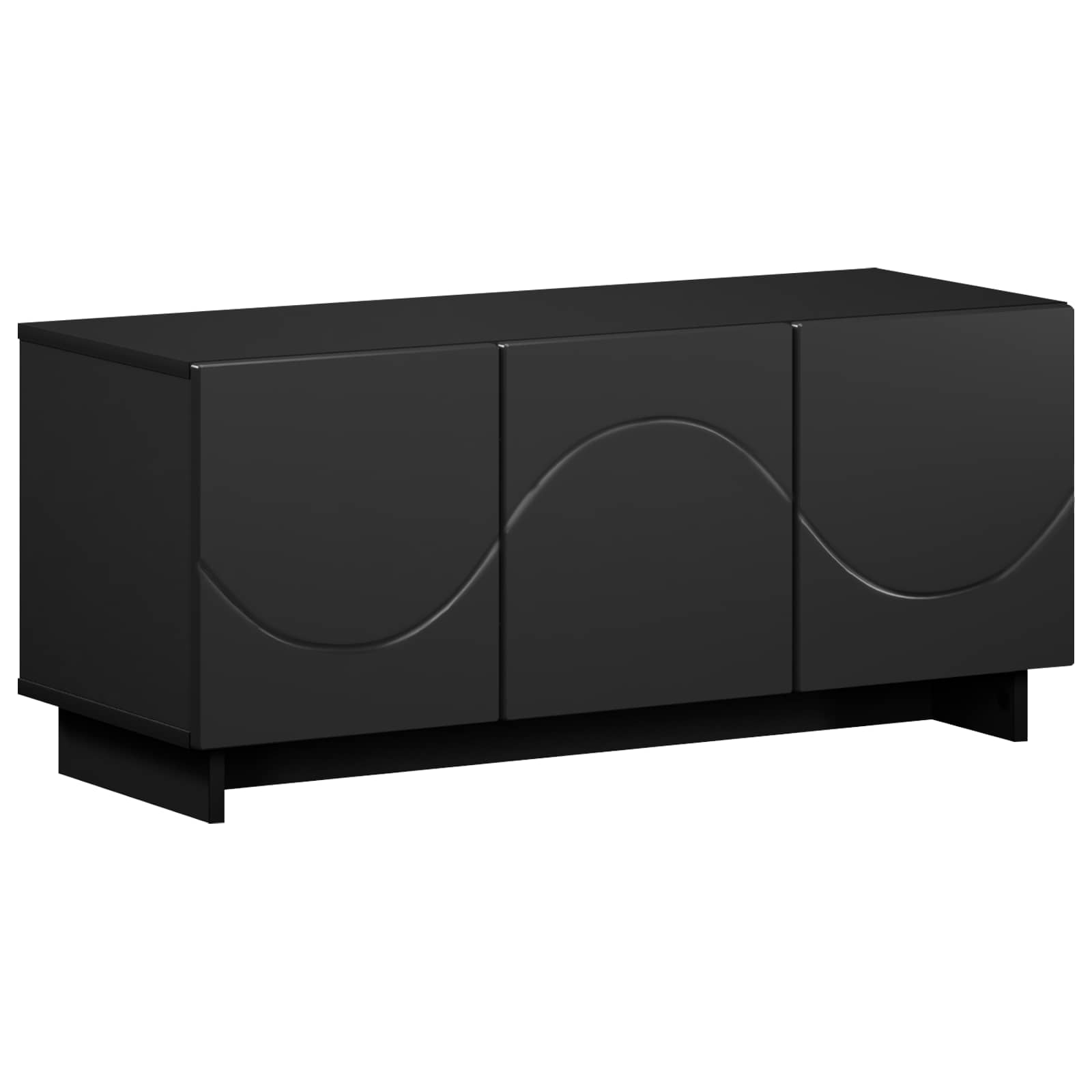 vidaXL szafka RTV 90 x 34.5 x 40 cm Czarny materiał drewnopochodny