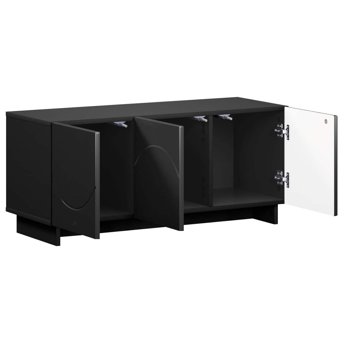 vidaXL szafka RTV 90 x 34.5 x 40 cm Czarny materiał drewnopochodny