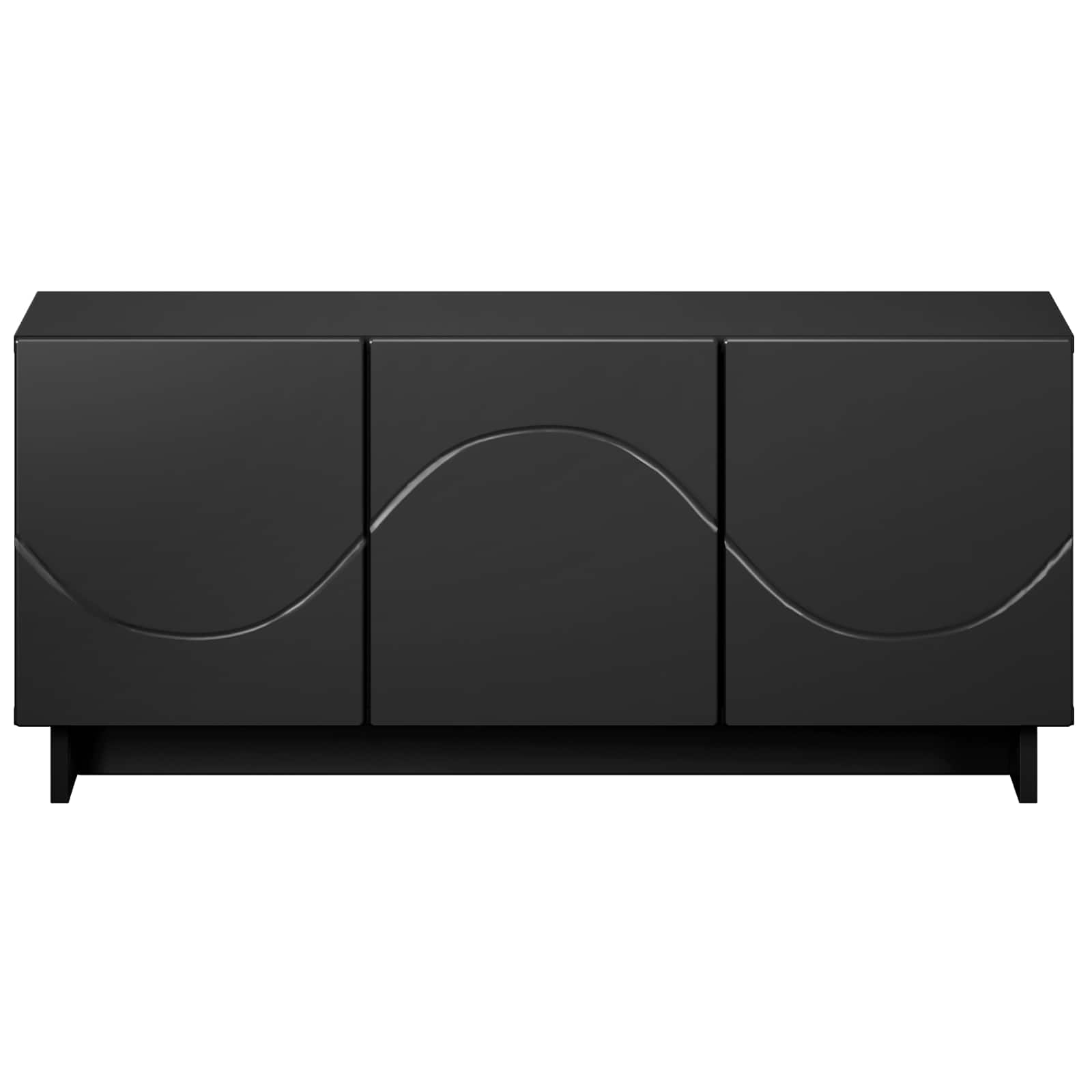 vidaXL szafka RTV 90 x 34.5 x 40 cm Czarny materiał drewnopochodny