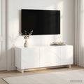 vidaXL szafka RTV 90 x 34.5 x 40 cm Biały wysoki połysk