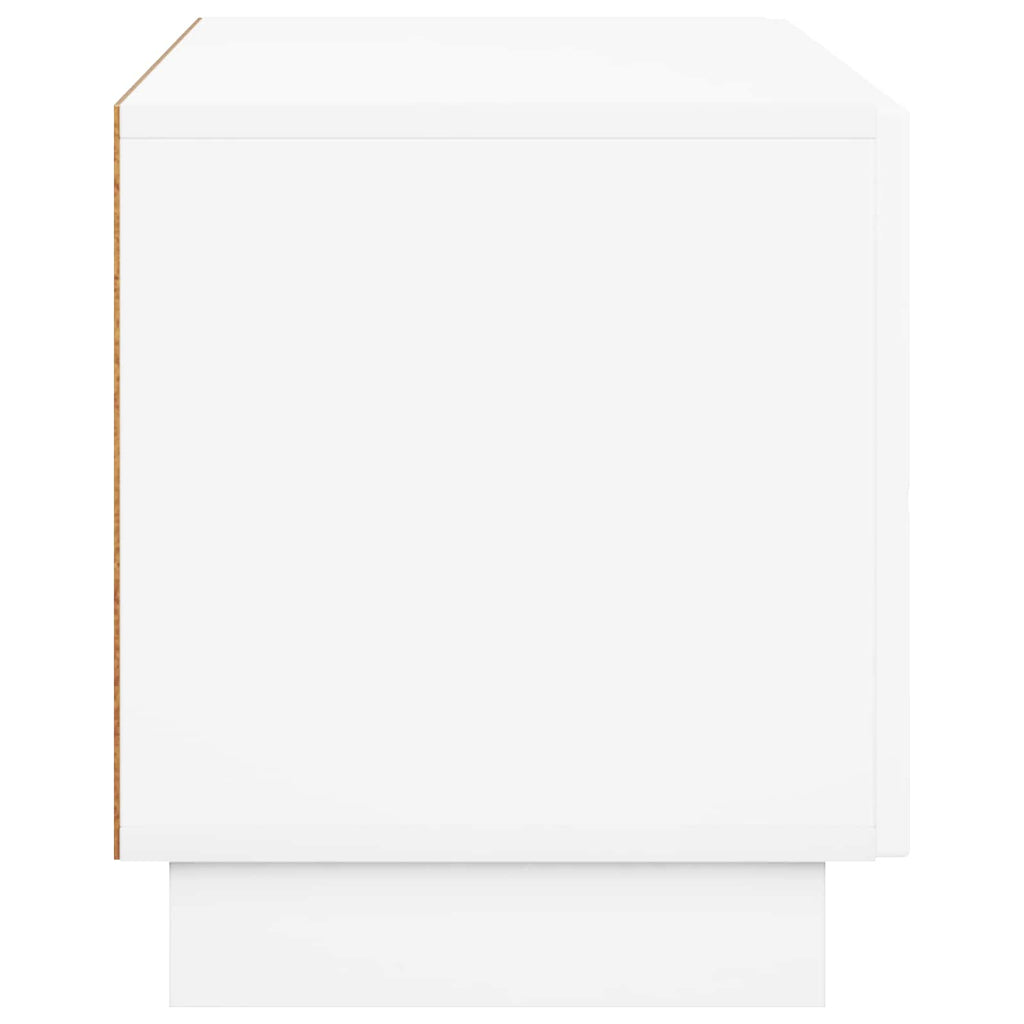 vidaXL szafka RTV 90 x 34.5 x 40 cm Biały wysoki połysk