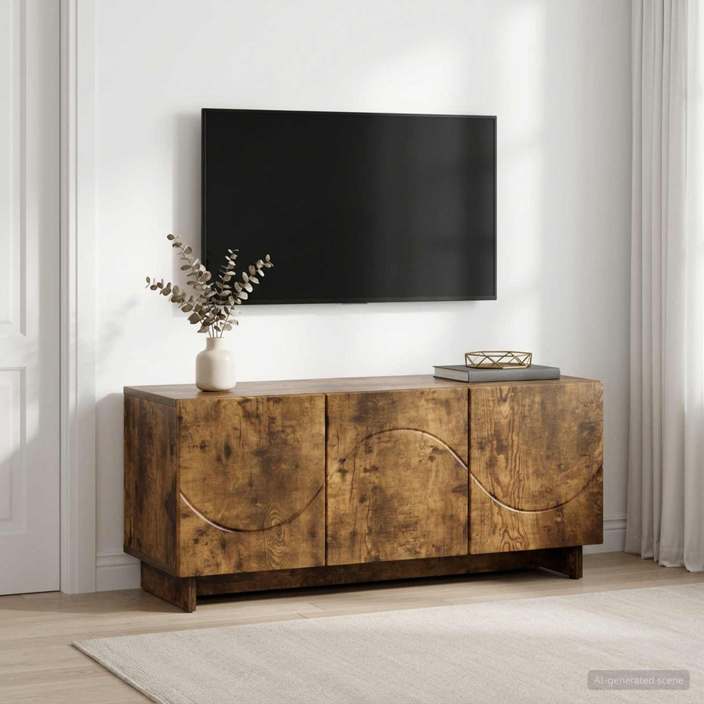 vidaXL szafka RTV 90 x 34.5 x 40 cm Dąb wędzony