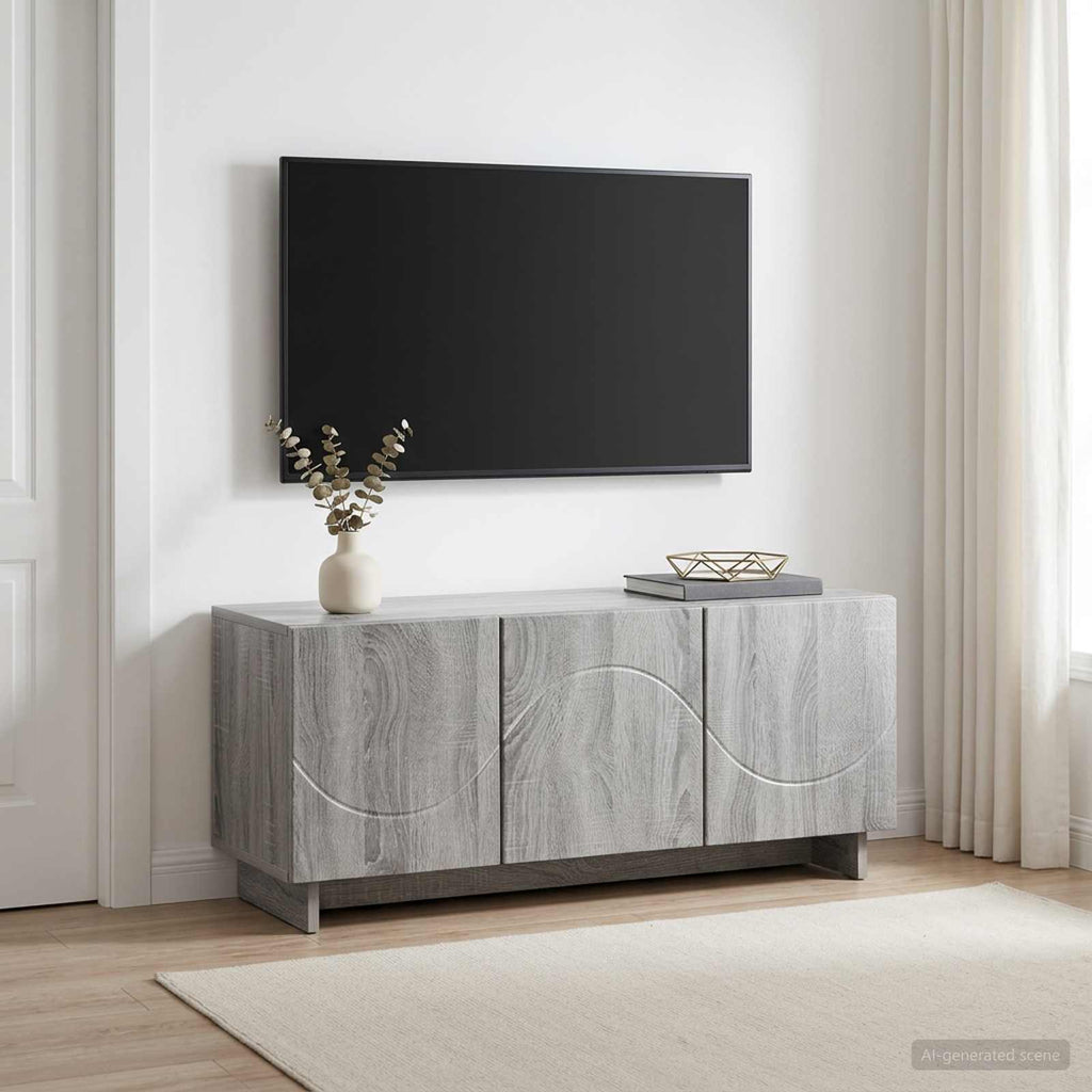 vidaXL szafka RTV 90 x 34.5 x 40 cm Szary Sonoma