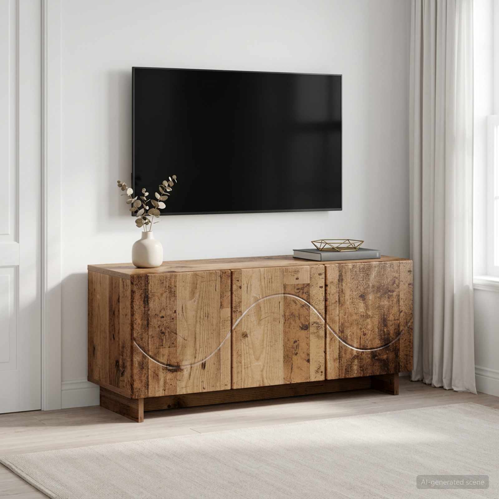 vidaXL szafka RTV 90 x 34.5 x 40 cm Stare drewno