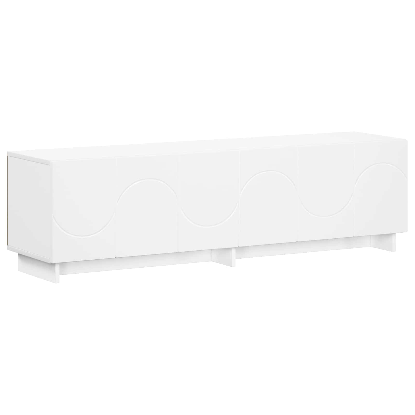 vidaXL szafka RTV 140 x 34,5 x 40 cm Biały materiał drewnopochodny
