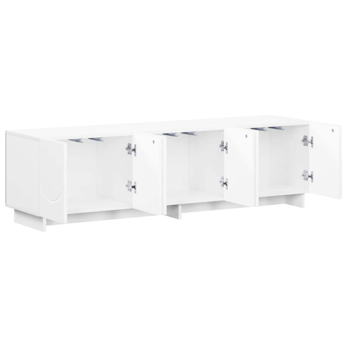 vidaXL szafka RTV 140 x 34,5 x 40 cm Biały materiał drewnopochodny