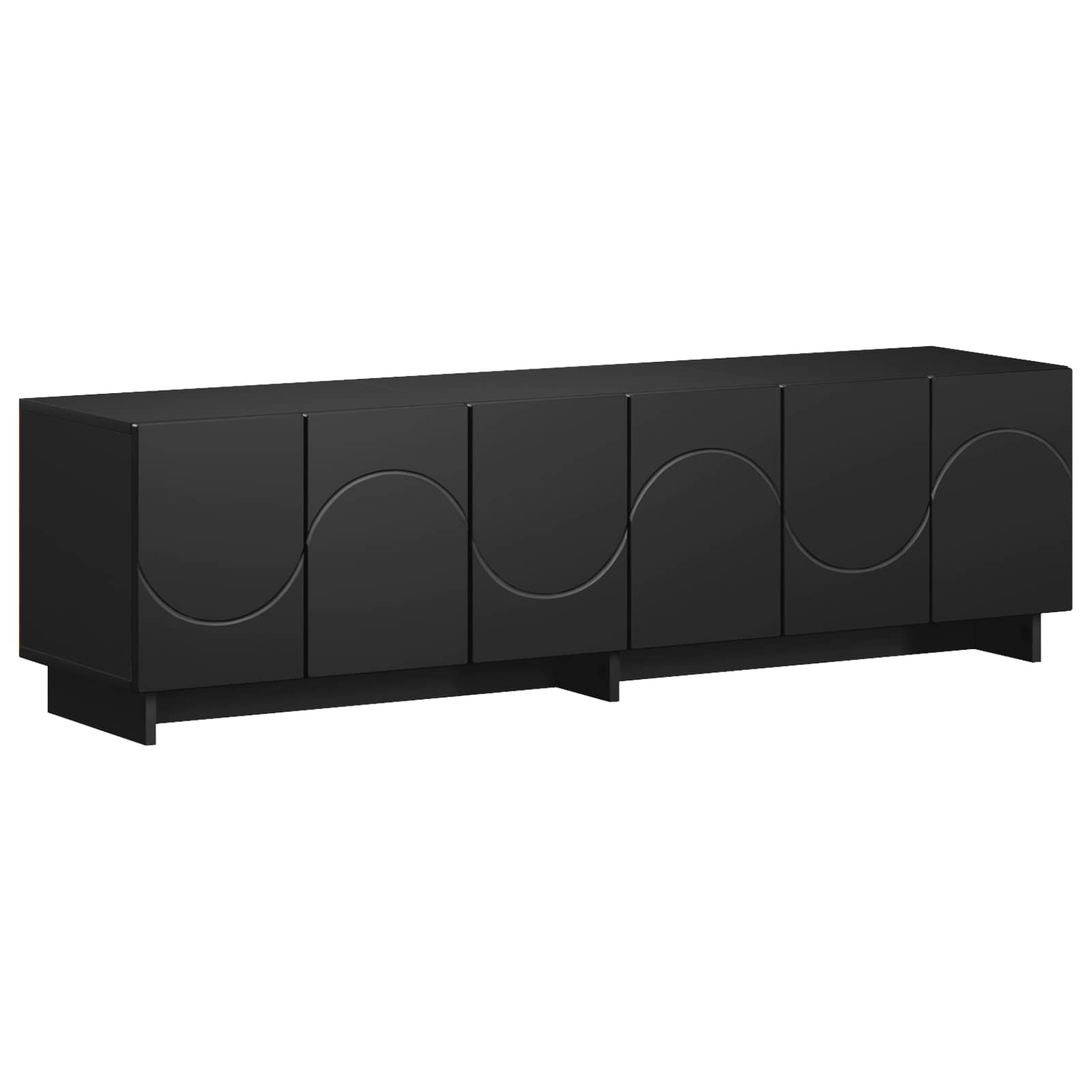 vidaXL szafka RTV 140 x 34,5 x 40 cm Czarny materiał drewnopochodny