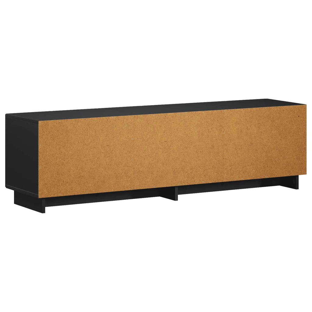 vidaXL szafka RTV 140 x 34,5 x 40 cm Czarny materiał drewnopochodny