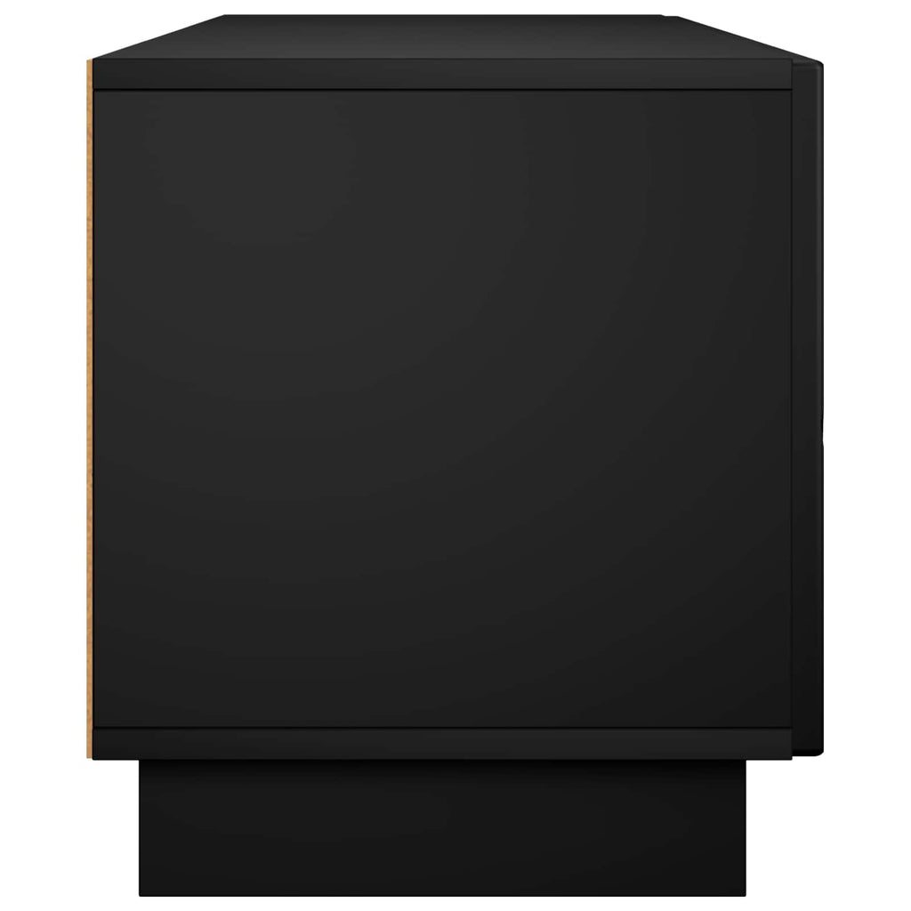 vidaXL szafka RTV 140 x 34,5 x 40 cm Czarny materiał drewnopochodny