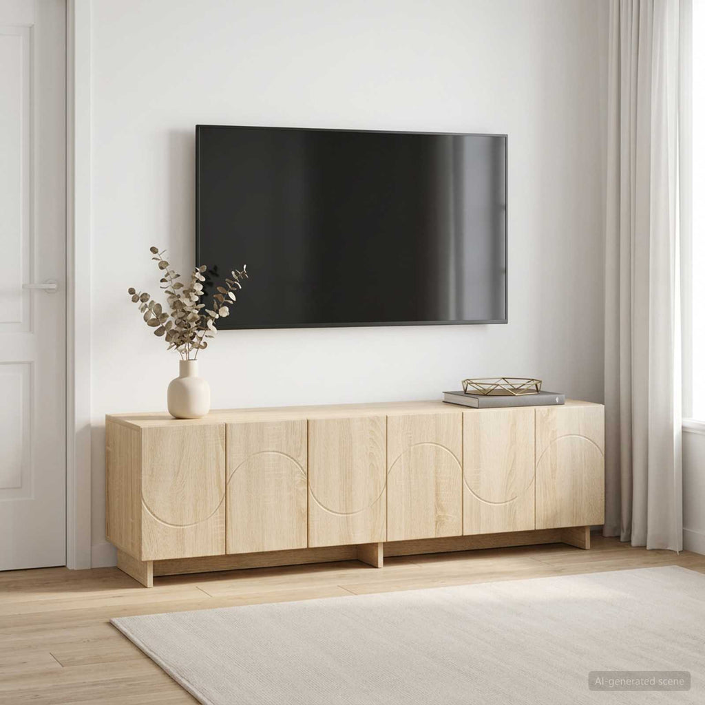 vidaXL szafka RTV 140 x 34,5 x 40 cm dąb Sonoma