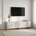 vidaXL szafka RTV 140 x 34,5 x 40 cm Betonowy szary