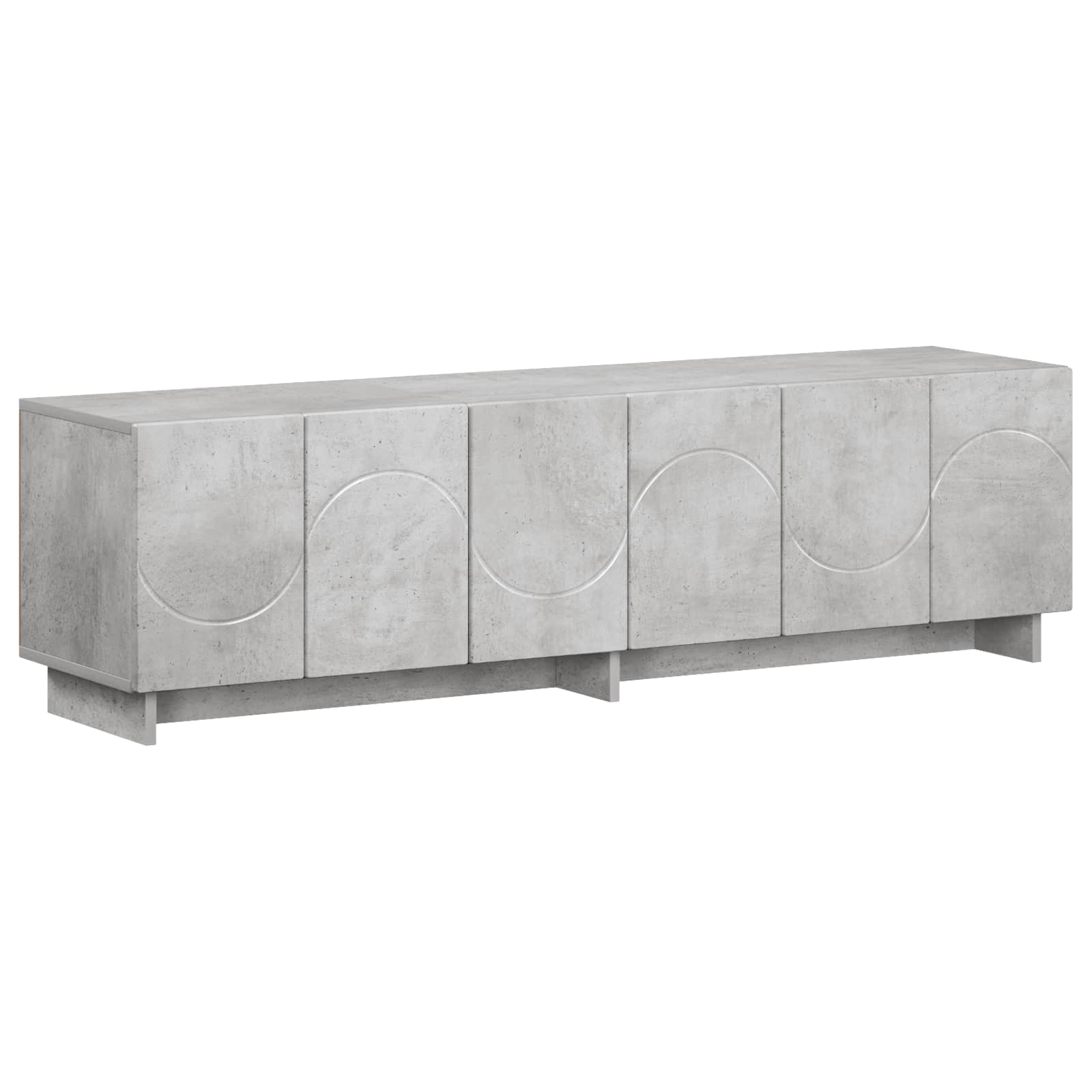vidaXL szafka RTV 140 x 34,5 x 40 cm Betonowy szary