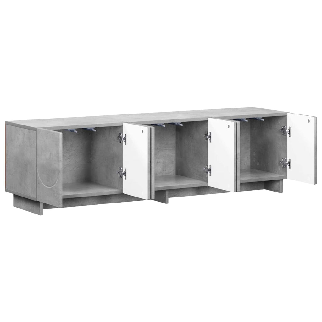 vidaXL szafka RTV 140 x 34,5 x 40 cm Betonowy szary