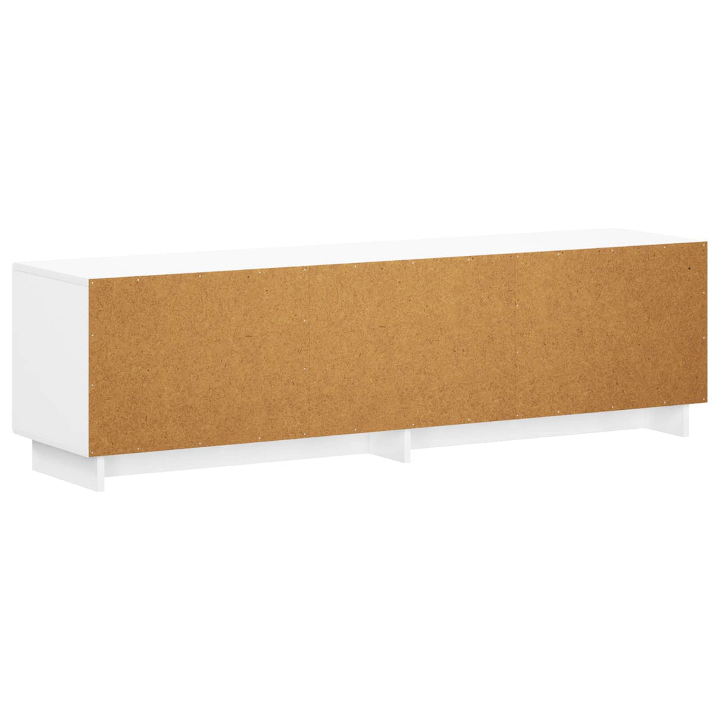 vidaXL szafka RTV 140 x 34,5 x 40 cm Biały wysoki połysk