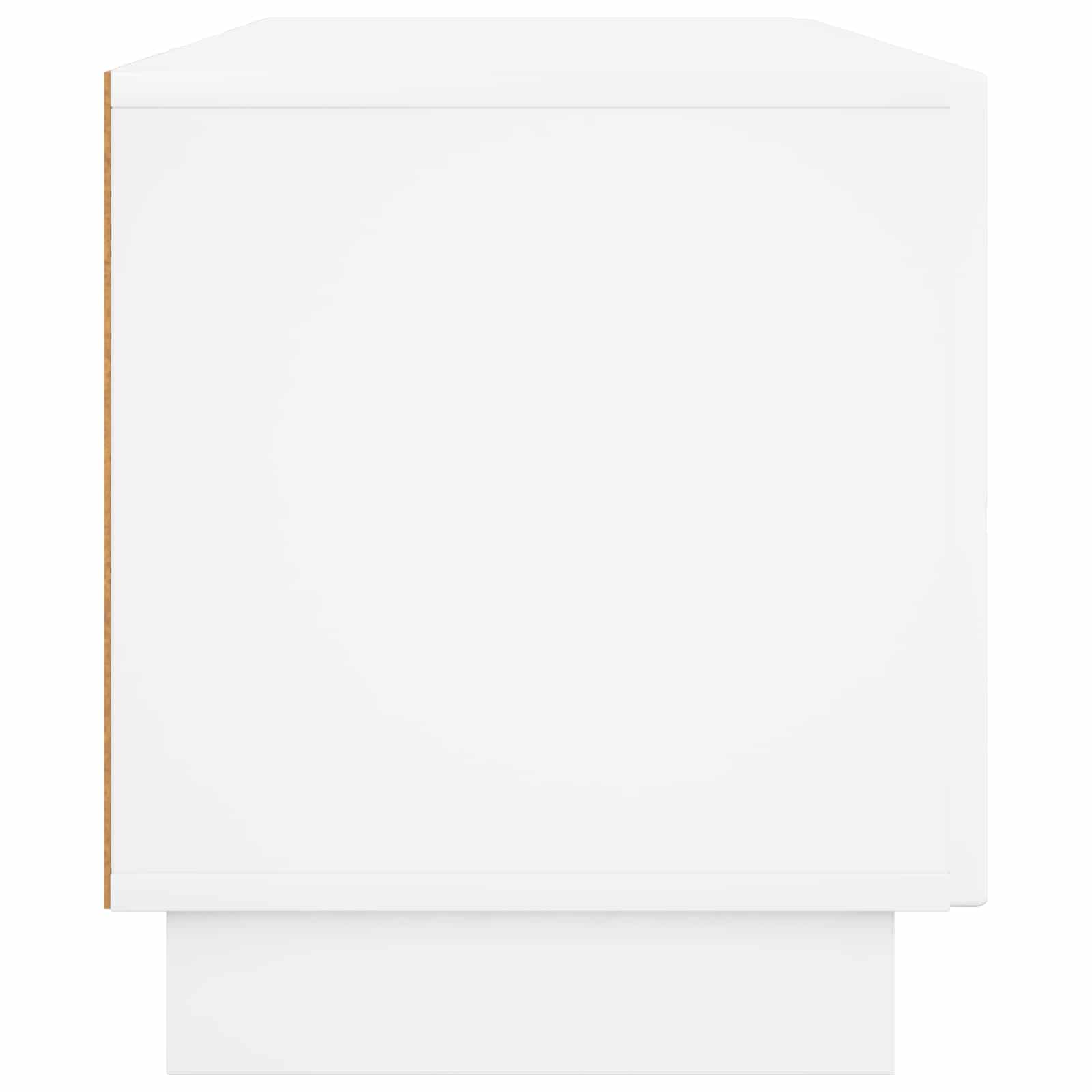 vidaXL szafka RTV 140 x 34,5 x 40 cm Biały wysoki połysk