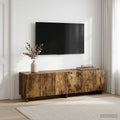 vidaXL szafka RTV 140 x 34,5 x 40 cm Dąb wędzony