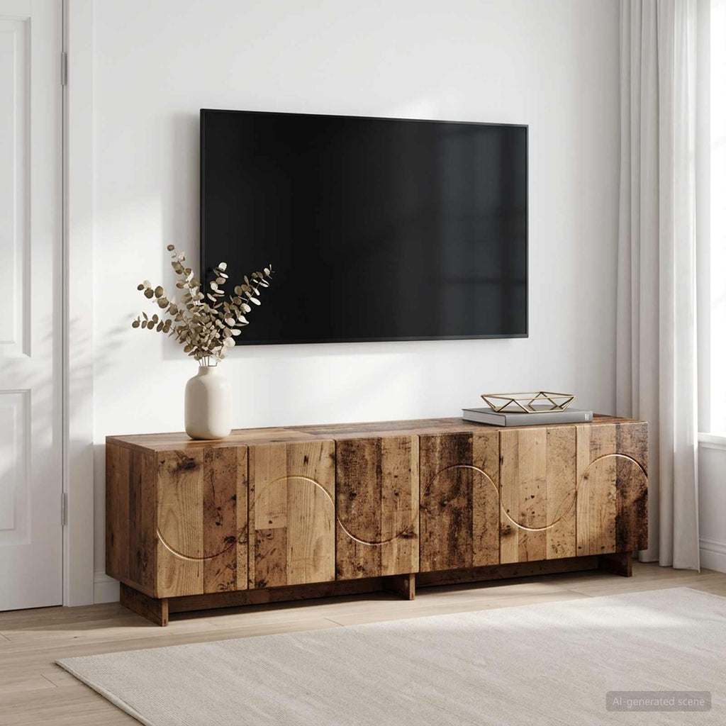 vidaXL szafka RTV 140 x 34,5 x 40 cm Stare drewno