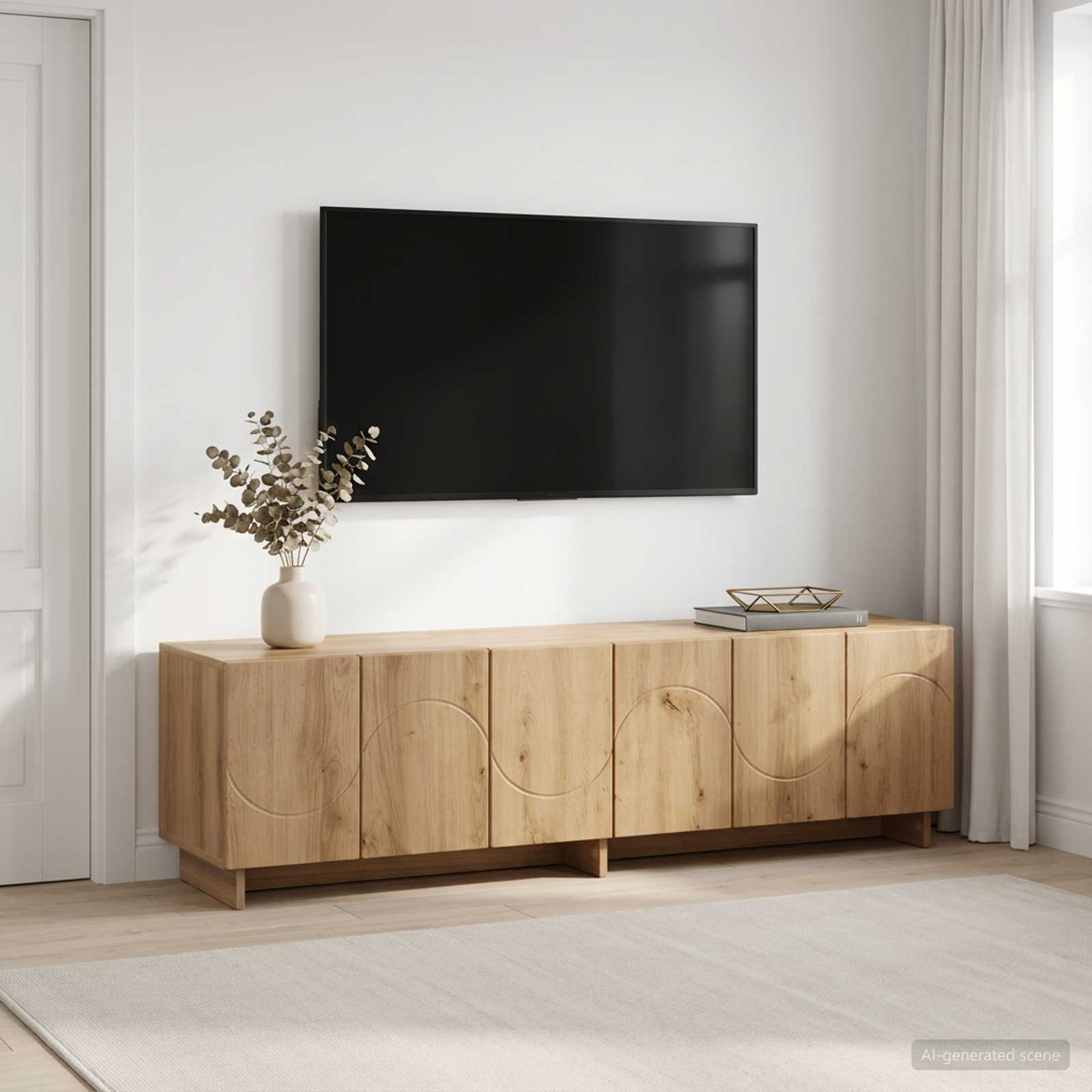 vidaXL szafka RTV 140 x 34,5 x 40 cm Dąb artisan