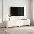 vidaXL szafka RTV 180 x 34,5 x 40 cm Biały materiał drewnopochodny