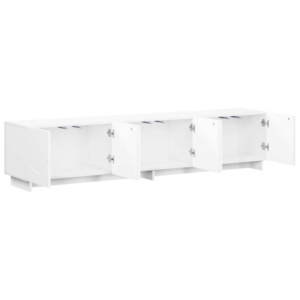 vidaXL szafka RTV 180 x 34,5 x 40 cm Biały materiał drewnopochodny