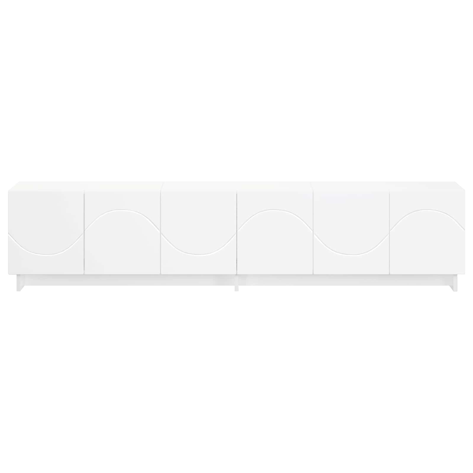 vidaXL szafka RTV 180 x 34,5 x 40 cm Biały materiał drewnopochodny