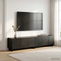 vidaXL szafka RTV 180 x 34,5 x 40 cm Czarny materiał drewnopochodny