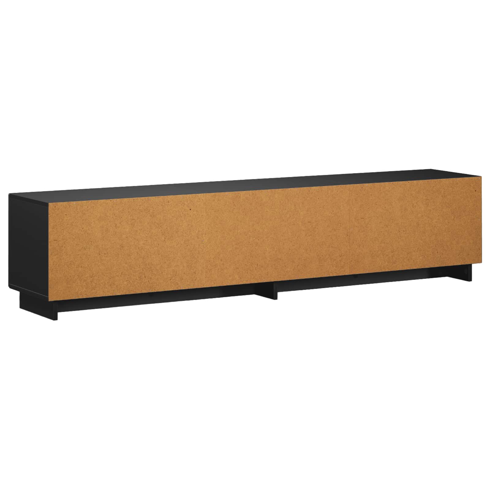 vidaXL szafka RTV 180 x 34,5 x 40 cm Czarny materiał drewnopochodny