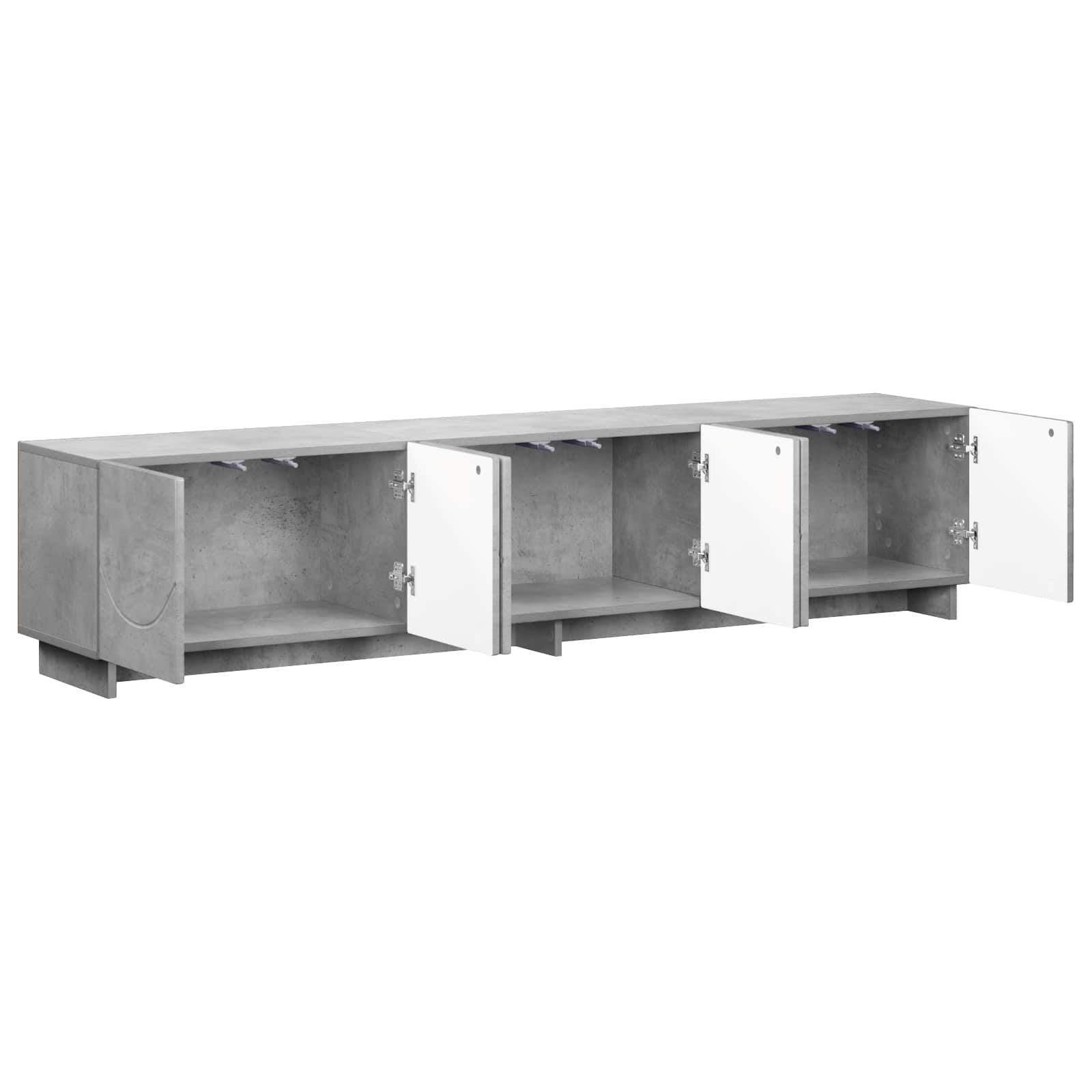 vidaXL szafka RTV 180 x 34,5 x 40 cm Betonowy szary