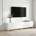 vidaXL szafka RTV 180 x 34,5 x 40 cm Biały wysoki połysk