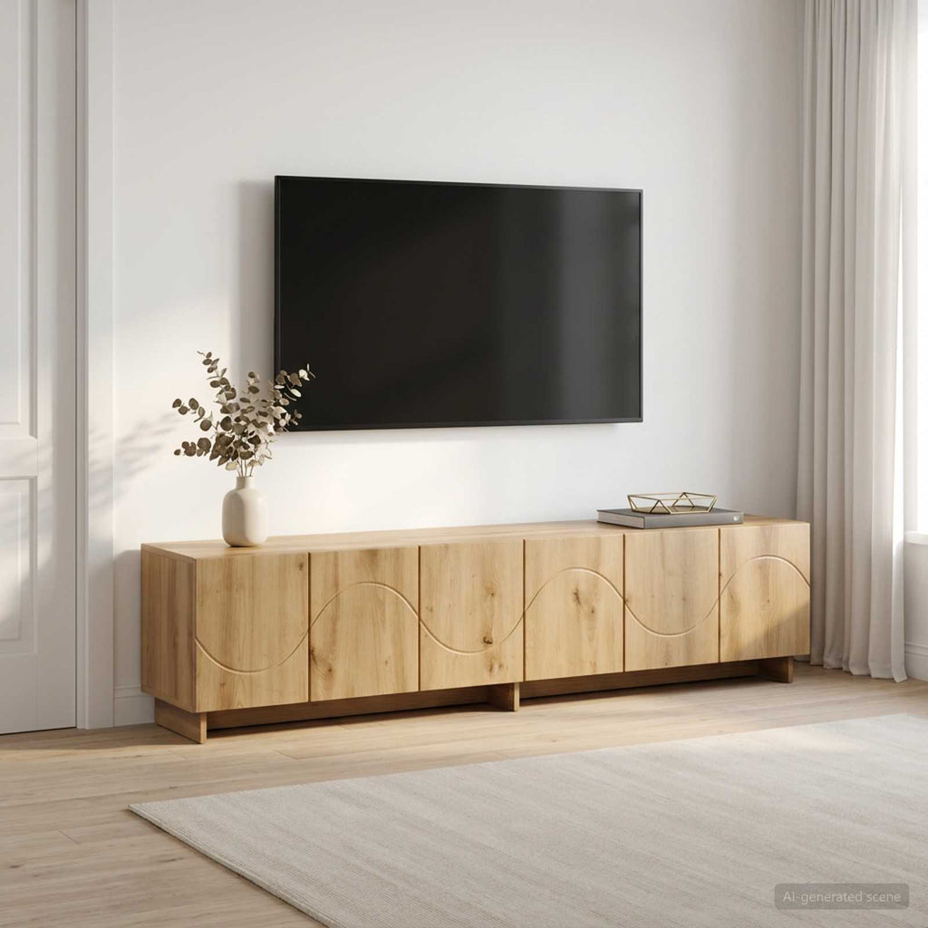 vidaXL szafka RTV 180 x 34,5 x 40 cm Dąb artisan