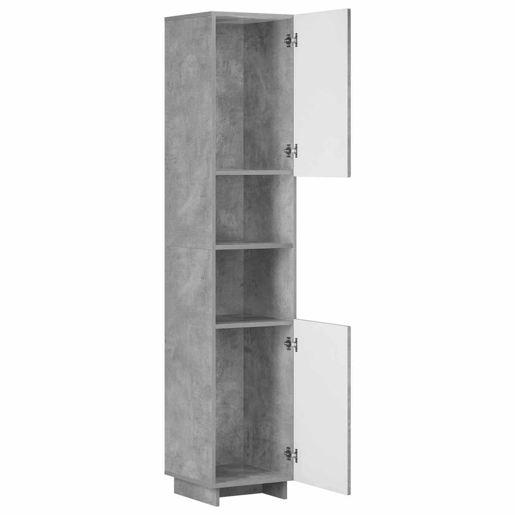 vidaXL Szafka łazienkowa Betonowy szary 36.5 x 38 x 180 cm
