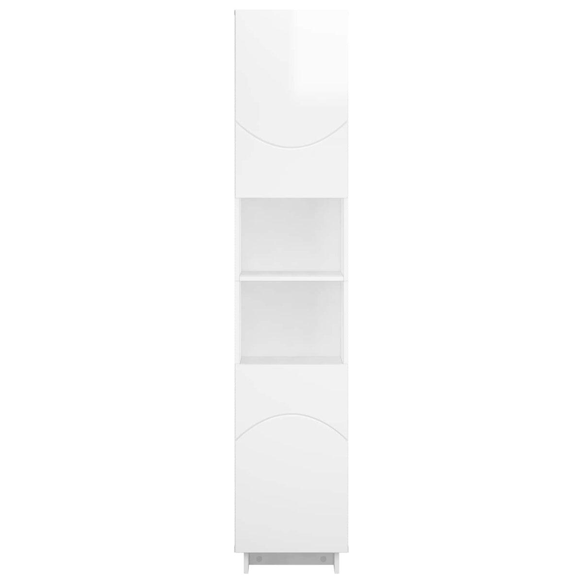 vidaXL Szafka łazienkowa Biały wysoki połysk 36.5 x 38 x 180 cm