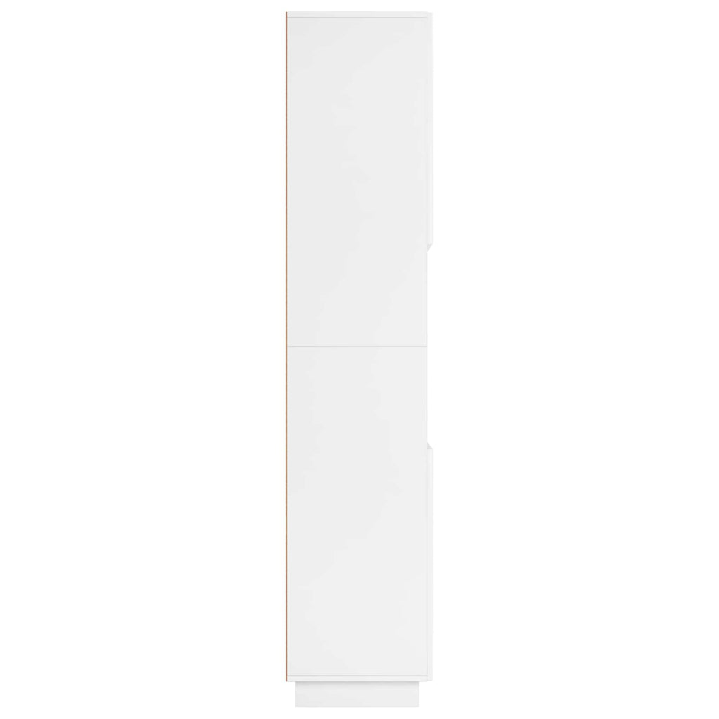 vidaXL Szafka łazienkowa Biały wysoki połysk 36.5 x 38 x 180 cm