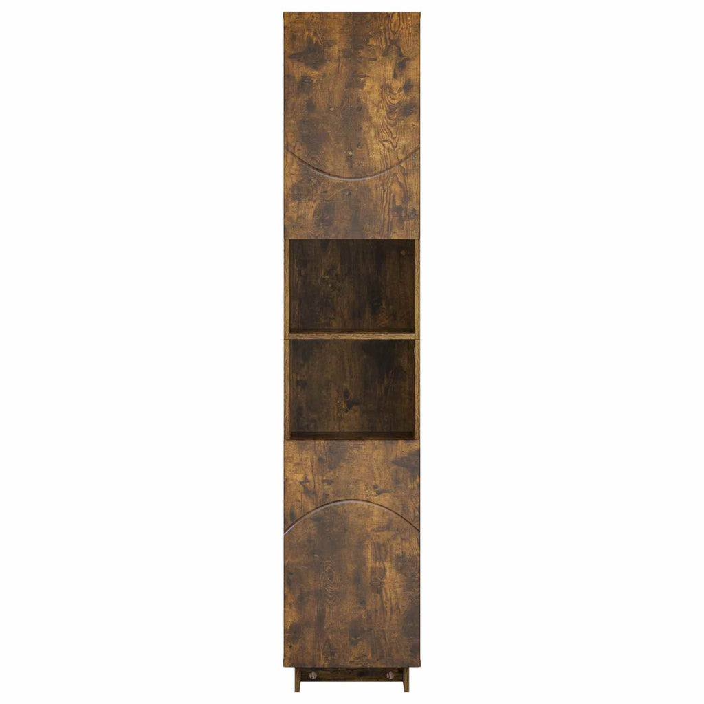 vidaXL Szafka łazienkowa Dąb wędzony 36.5 x 38 x 180 cm