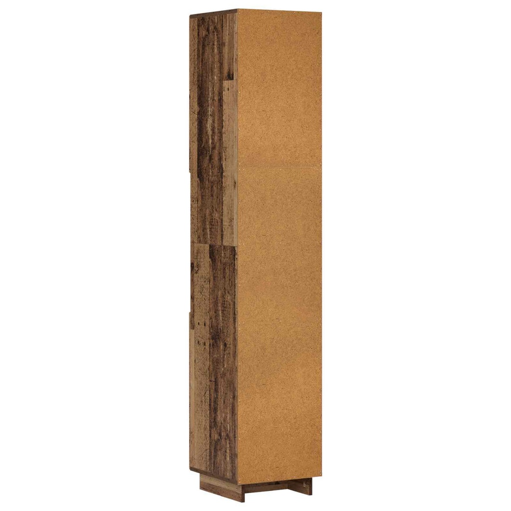 vidaXL Szafka łazienkowa Stare drewno 36.5 x 38 x 180 cm